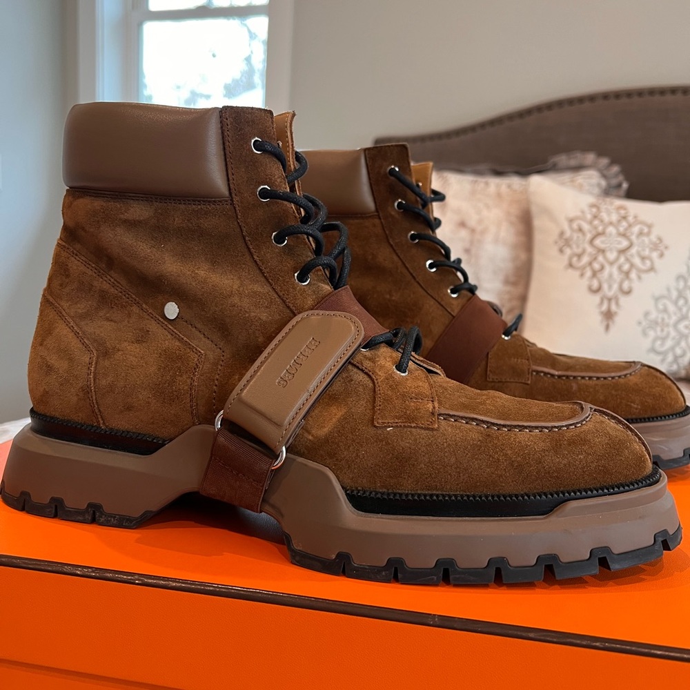 Brown Hermes Boots size 43